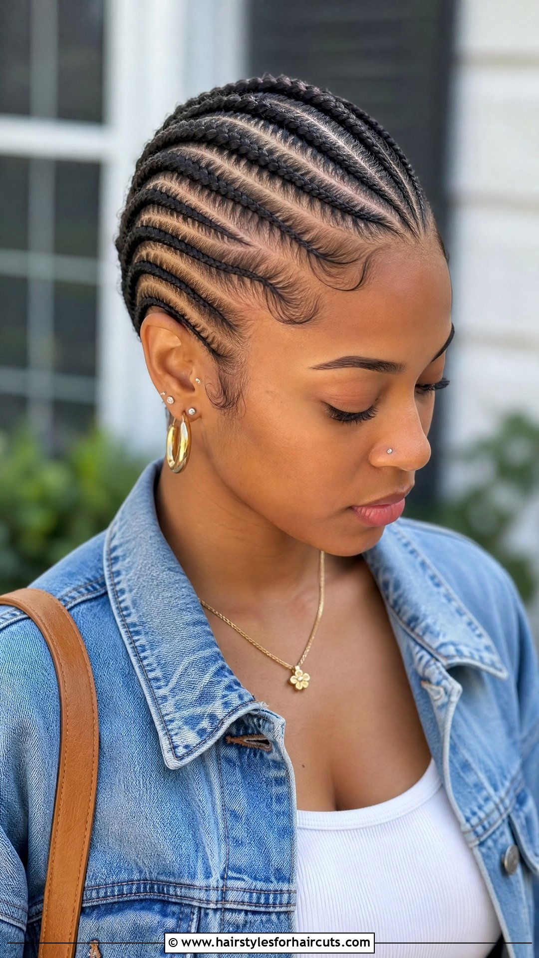 Side Swept Cornrows Short Hair - 25 protective hairstyles for short hair - 25 protective hairstyles for short hair