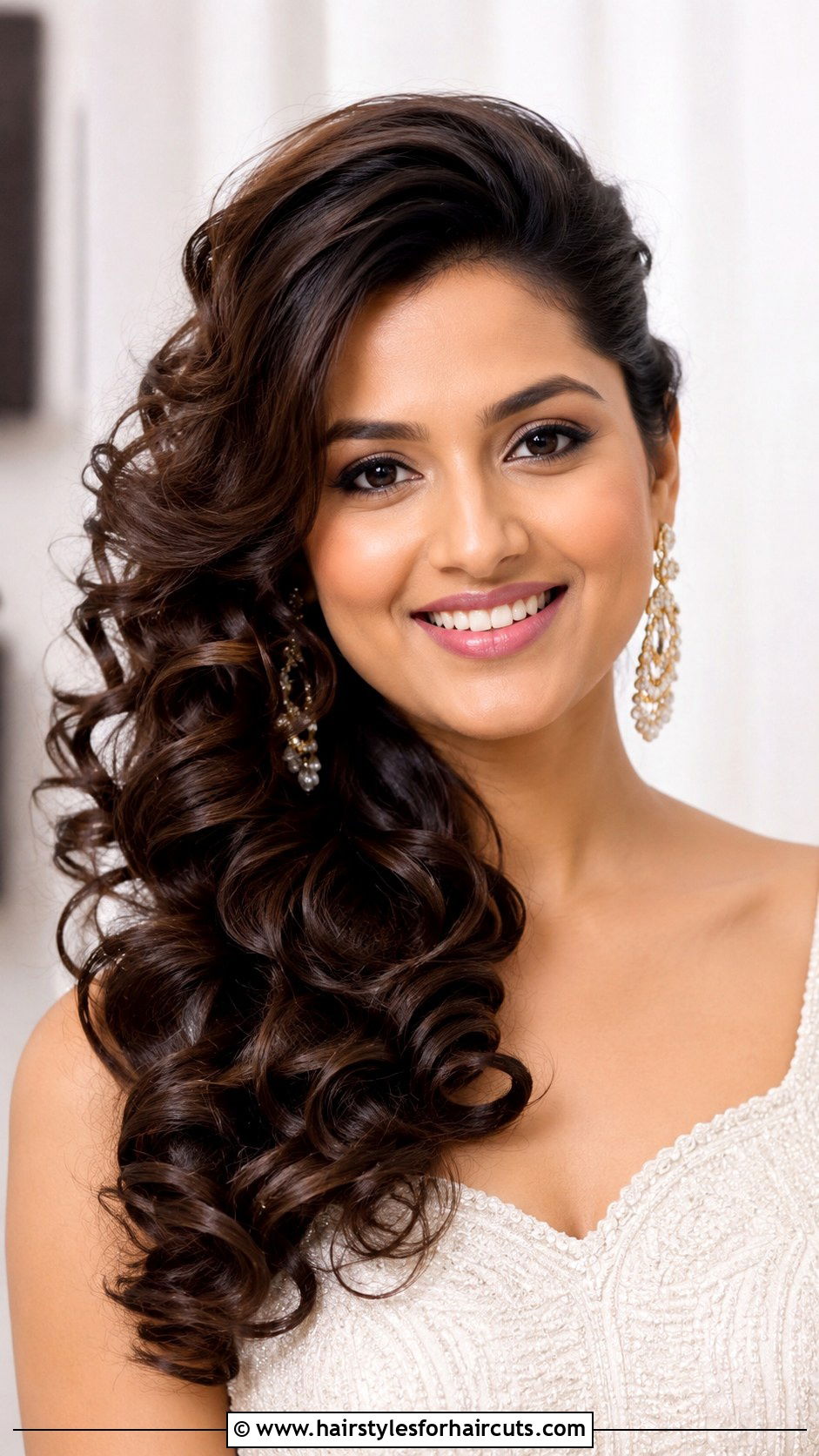 Side Swept Curls - 25 country concert hairstyles - 25 country concert hairstyles