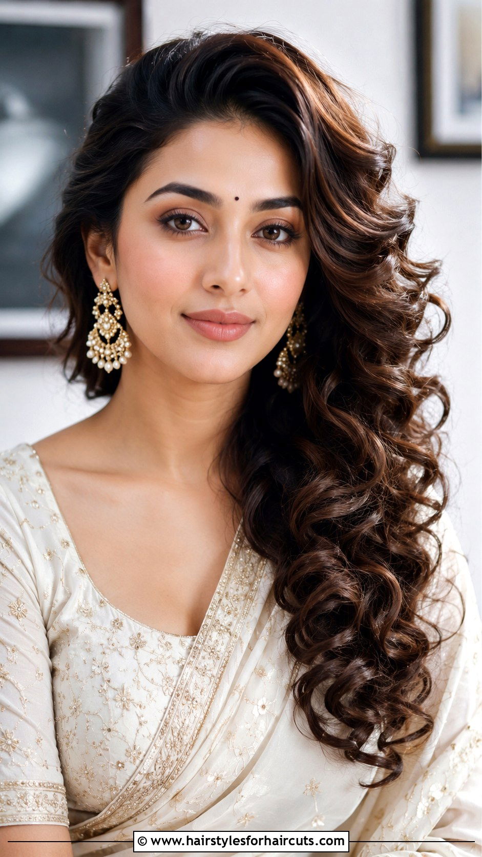 Side Swept Curls - 25 easter hairstyles for long hair - 25 easter hairstyles for long hair