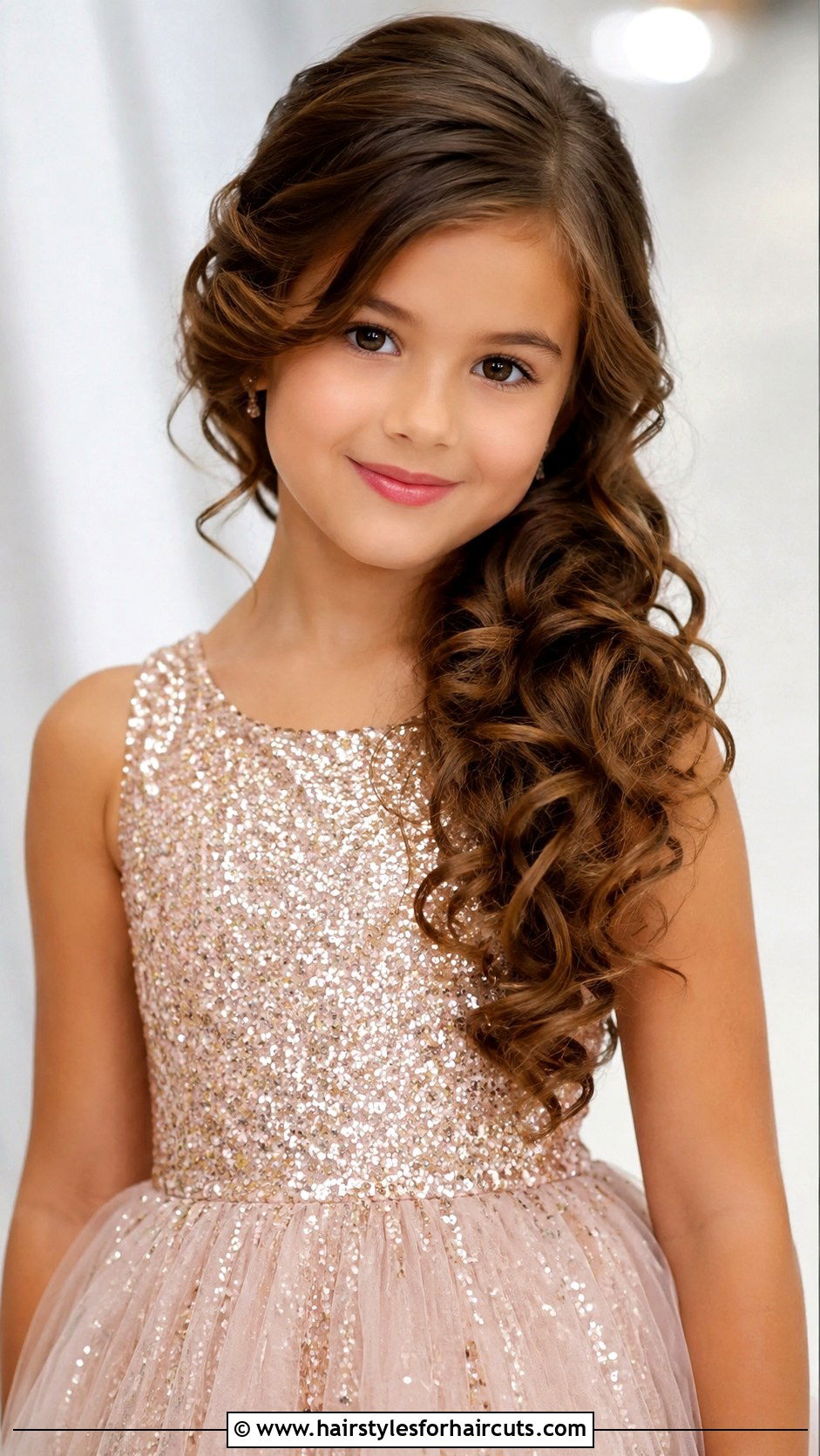 Side Swept Curls - 25 beautiful hairstyles for girls - 25 beautiful hairstyles for girls