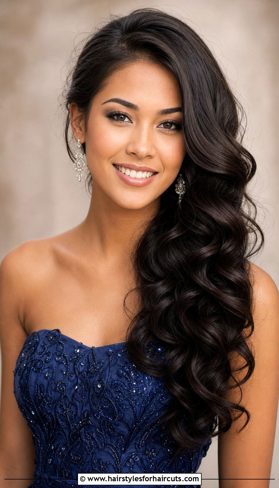 Side Swept Curls Long Hair - 25 hairstyles girl long hair - 25 hairstyles girl long hair