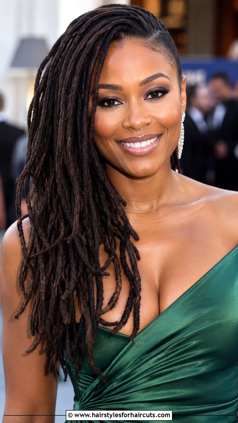 Side Swept Dreadlocks - 25 dred hairstyles - 25 dred hairstyles