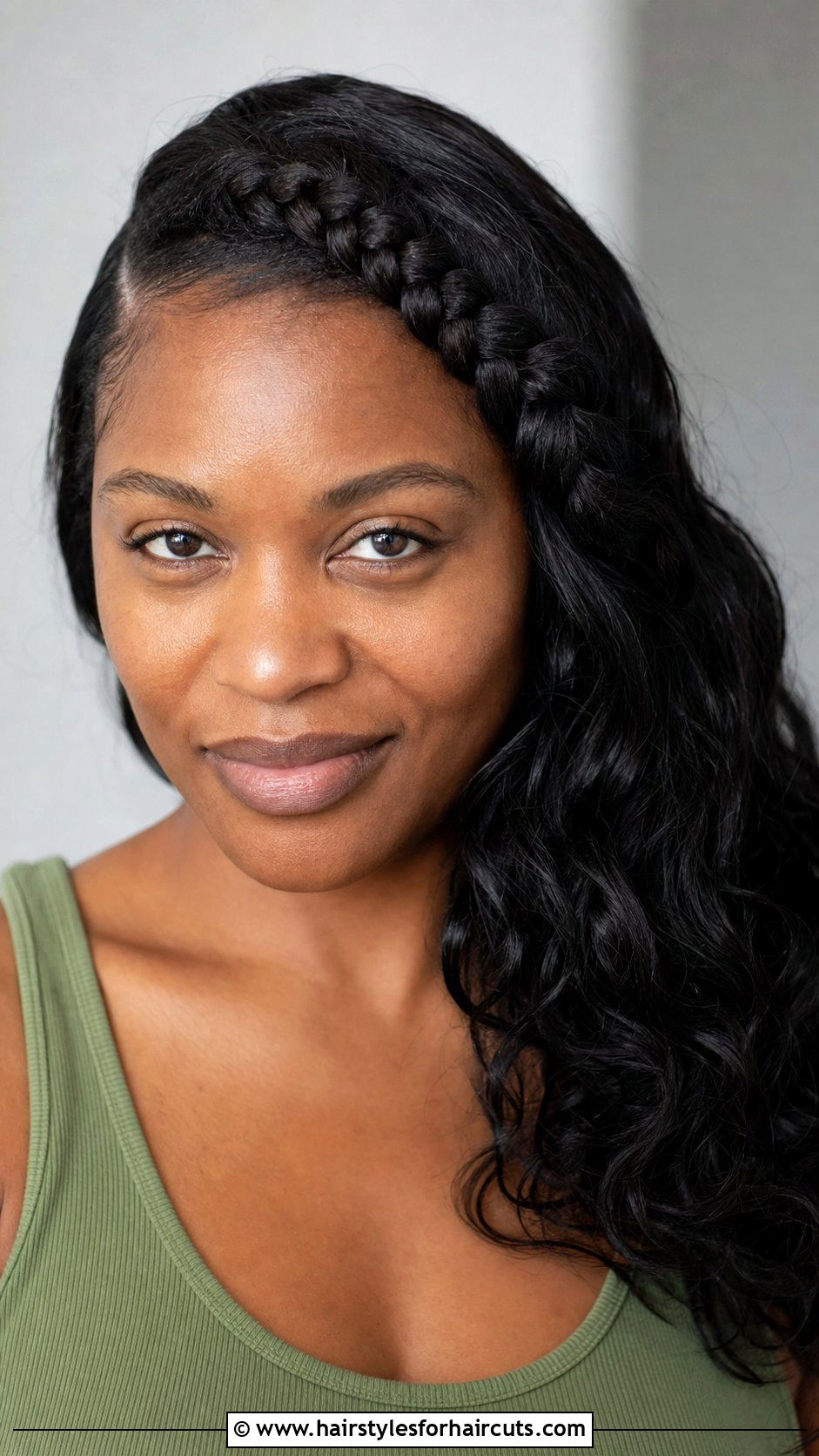 Side Swept Front Braid - 25 front braid hairstyles for black hair - 25 front braid hairstyles for black hair