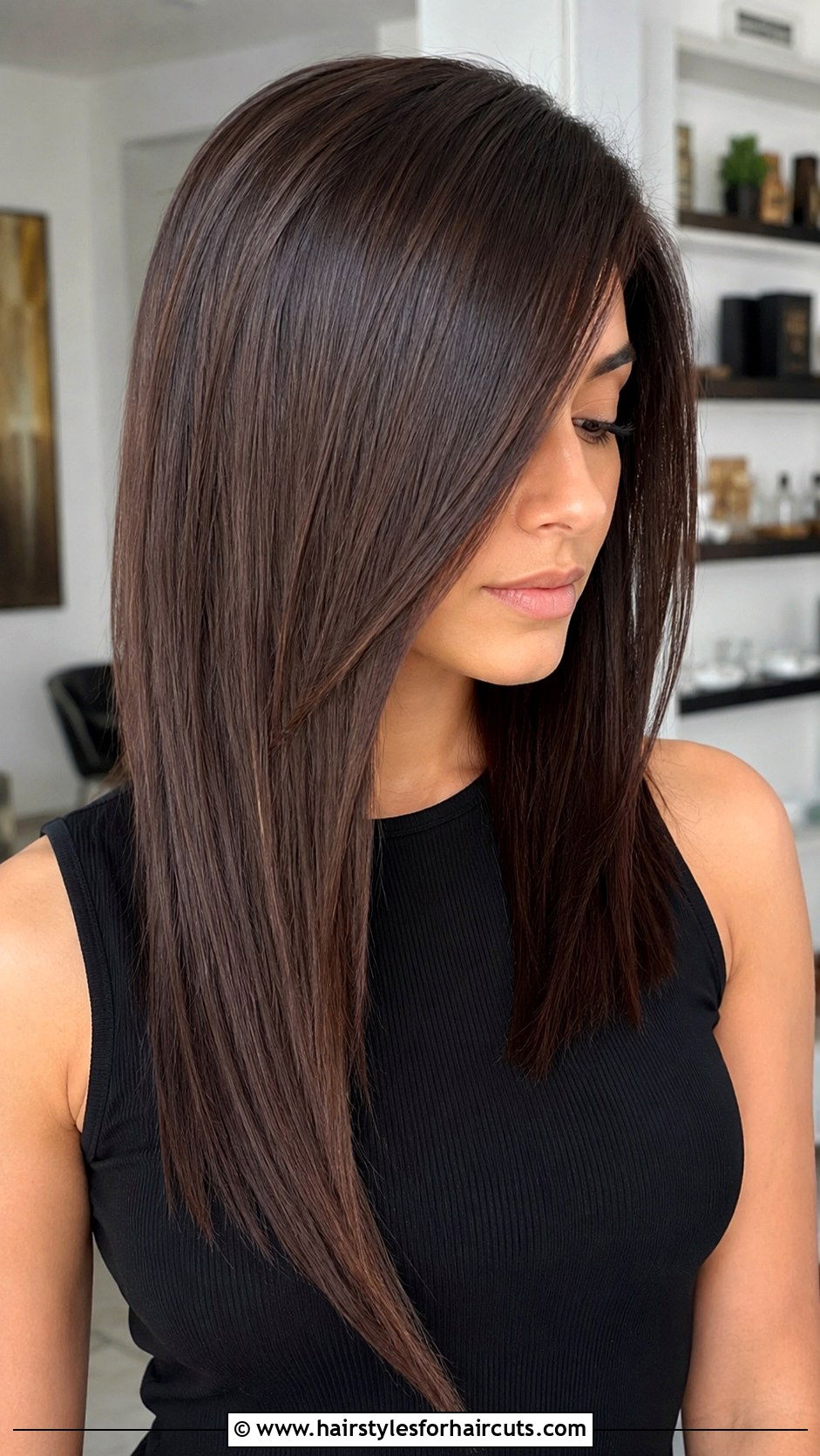 Side Swept Long A Line Haircut - 25 side swept hairstyles for long hair - 25 side swept hairstyles for long hair