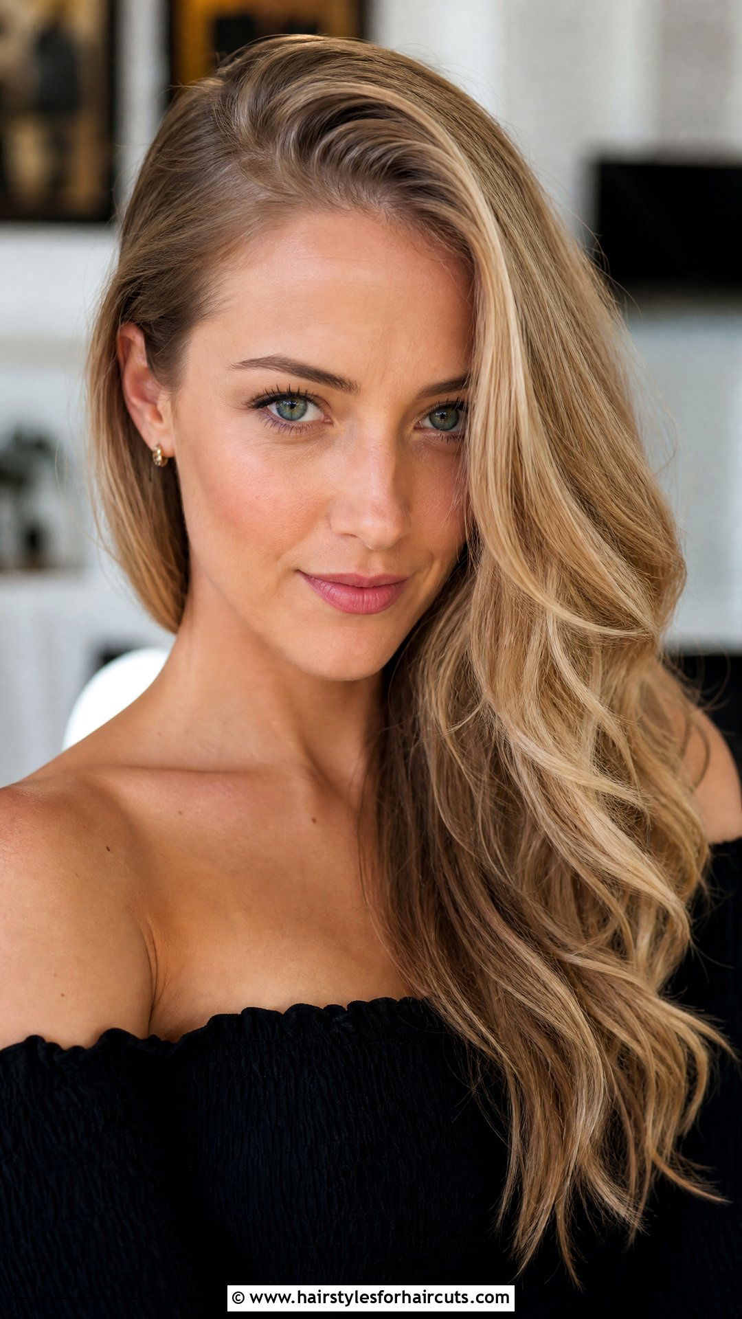 Side Swept Long Hairstyle - 25 white woman hairstyles - 25 white woman hairstyles