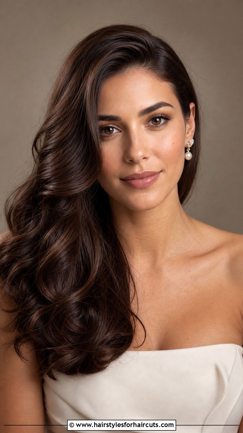 Side Swept Long Waves - 25 old money hairstyles female long hair - 25 old money hairstyles female long hair