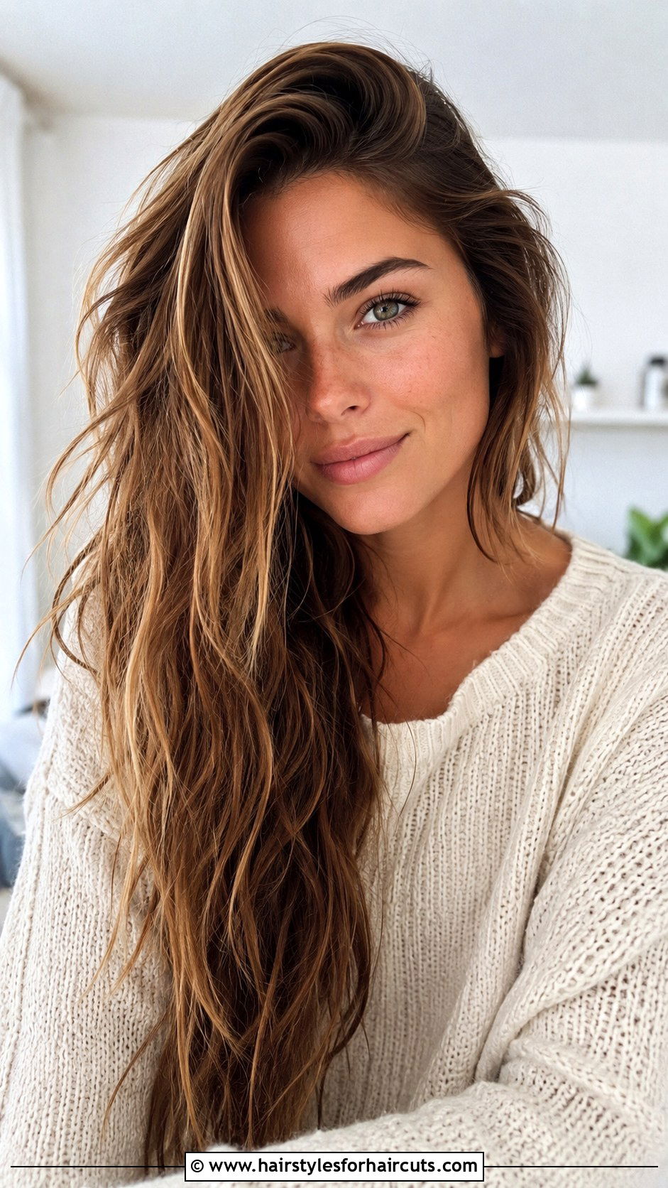 Side Swept Long Wavy Hair - 25 side swept hairstyles for long hair - 25 side swept hairstyles for long hair