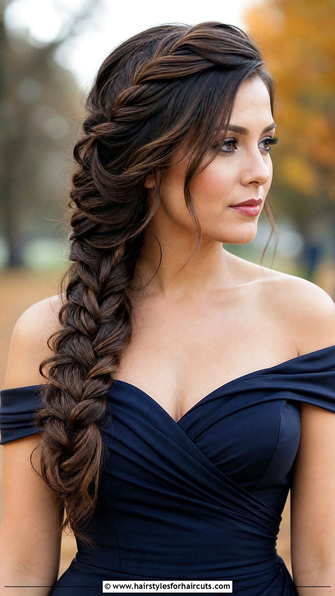 Side Swept Mermaid Braid - 25 mermaid hairstyles - 25 mermaid hairstyles