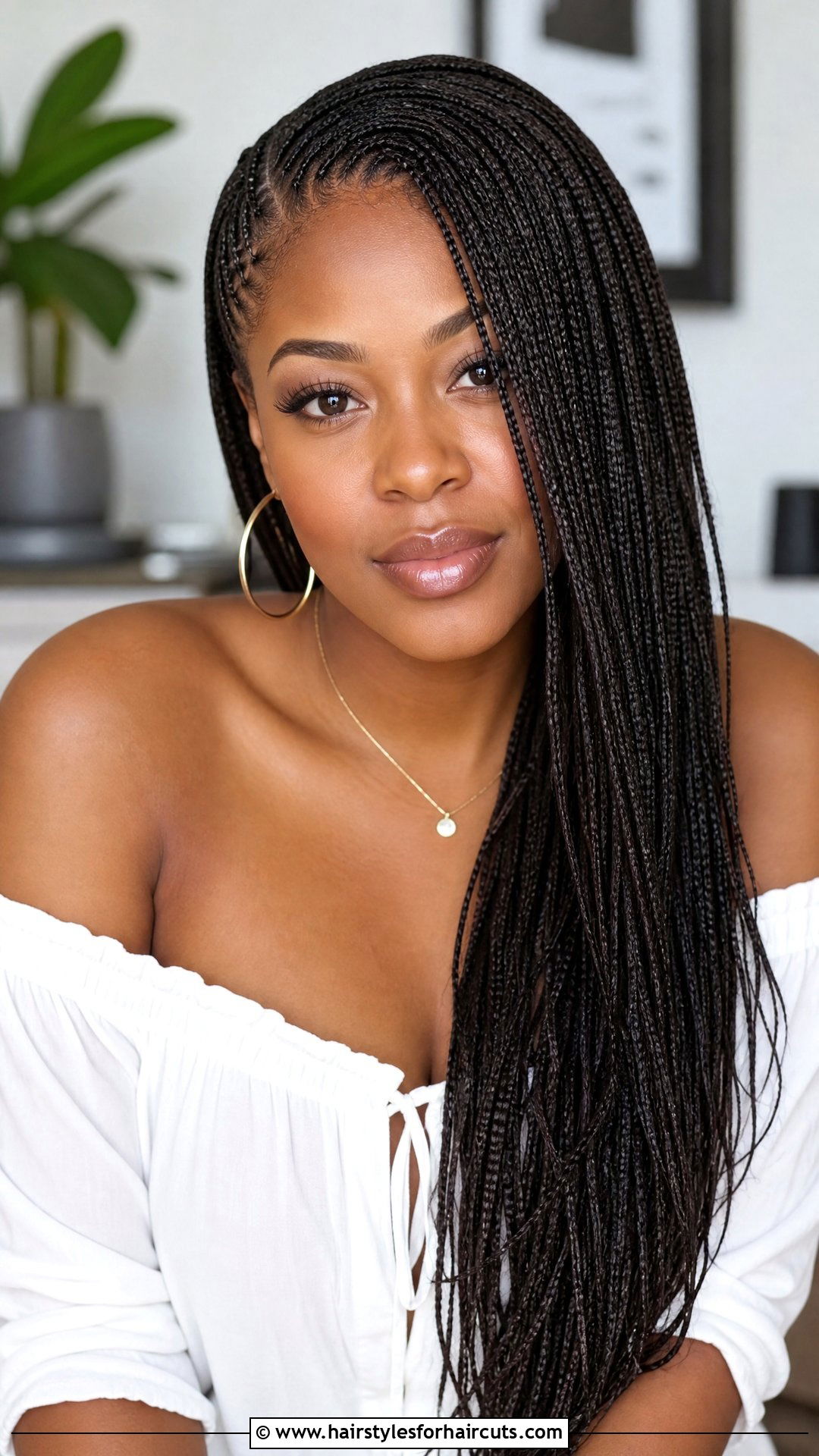 Side Swept Micro Braids - 25 side swept hairstyles black hair - 25 side swept hairstyles black hair
