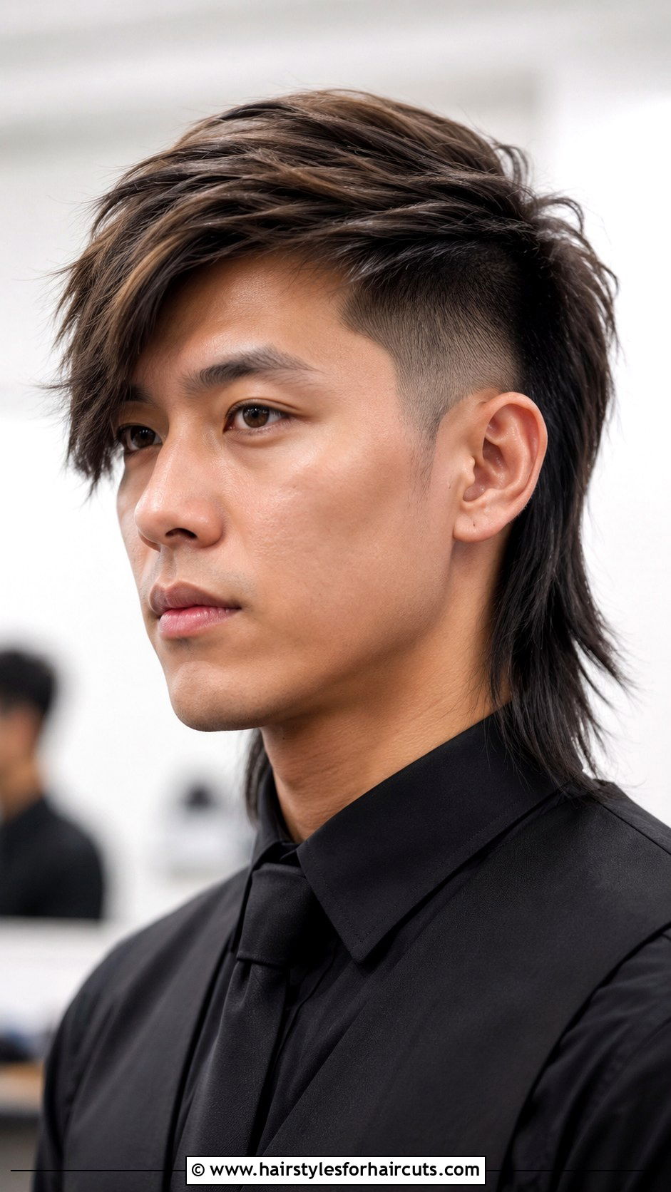 Side Swept Mullet Fade Straight Hair - 25 mullet fade haircuts straight hair - 25 mullet fade haircuts straight hair