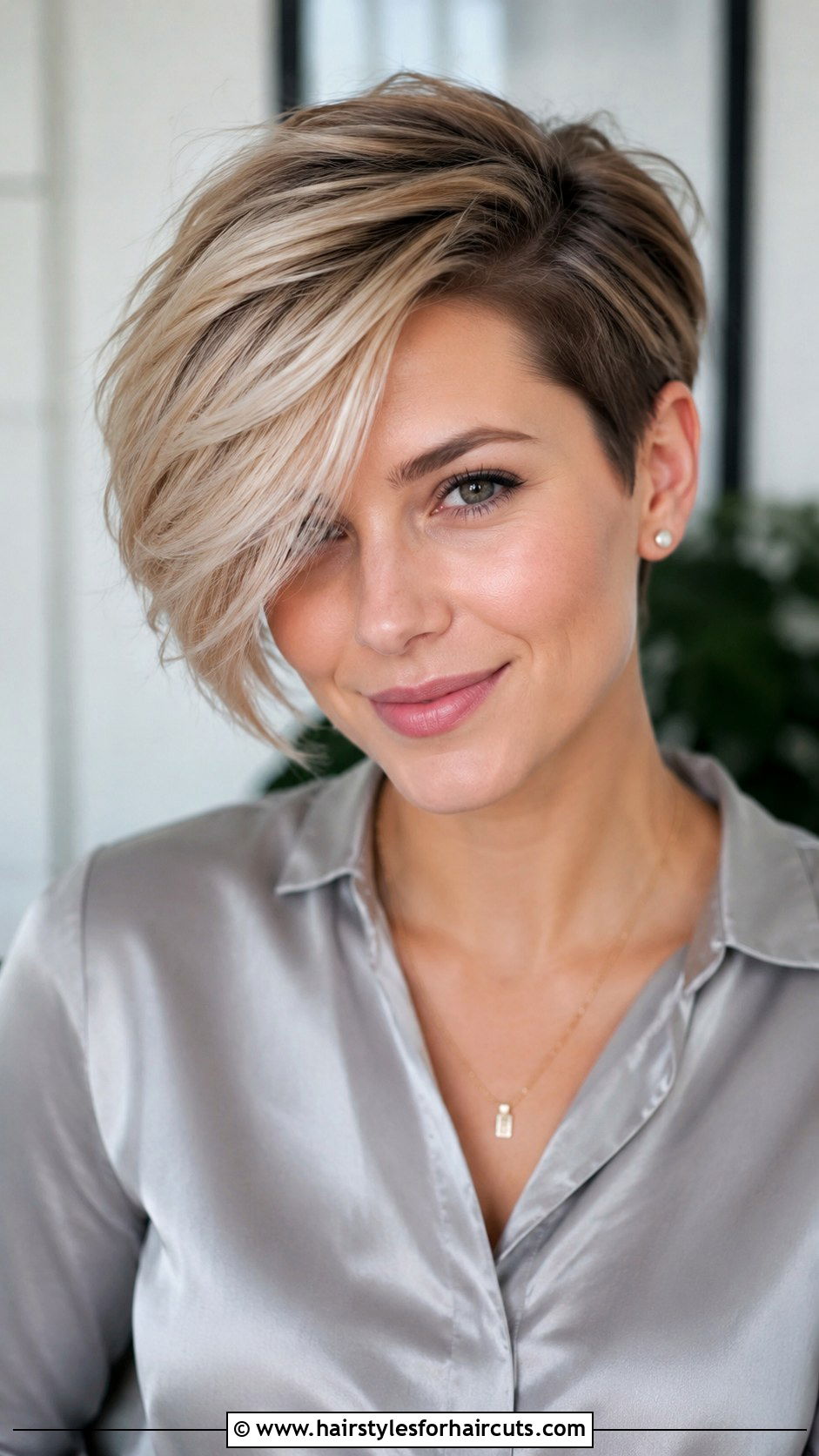 Side Swept Pixie - 25 elegant hairstyles for short hair - 25 elegant hairstyles for short hair