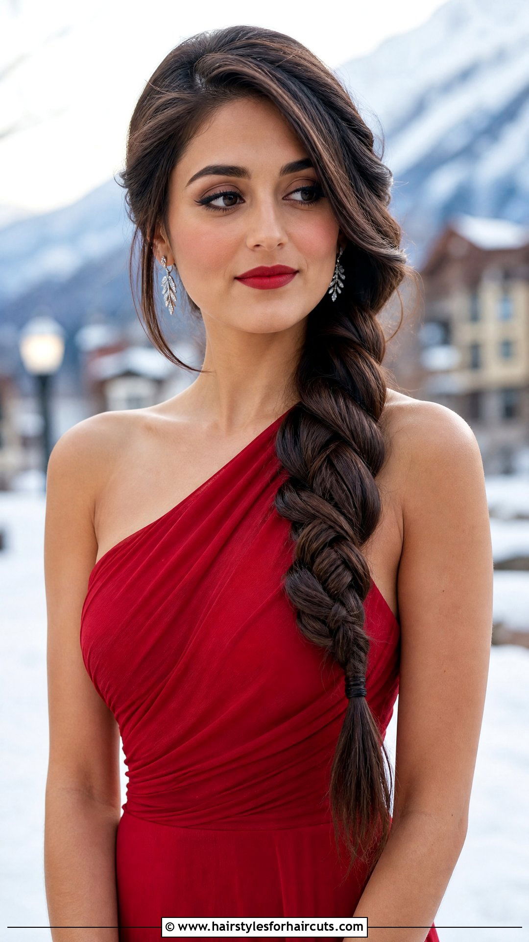 Side Swept Plait Hairstyle - 25 plating hairstyles - 25 plating hairstyles