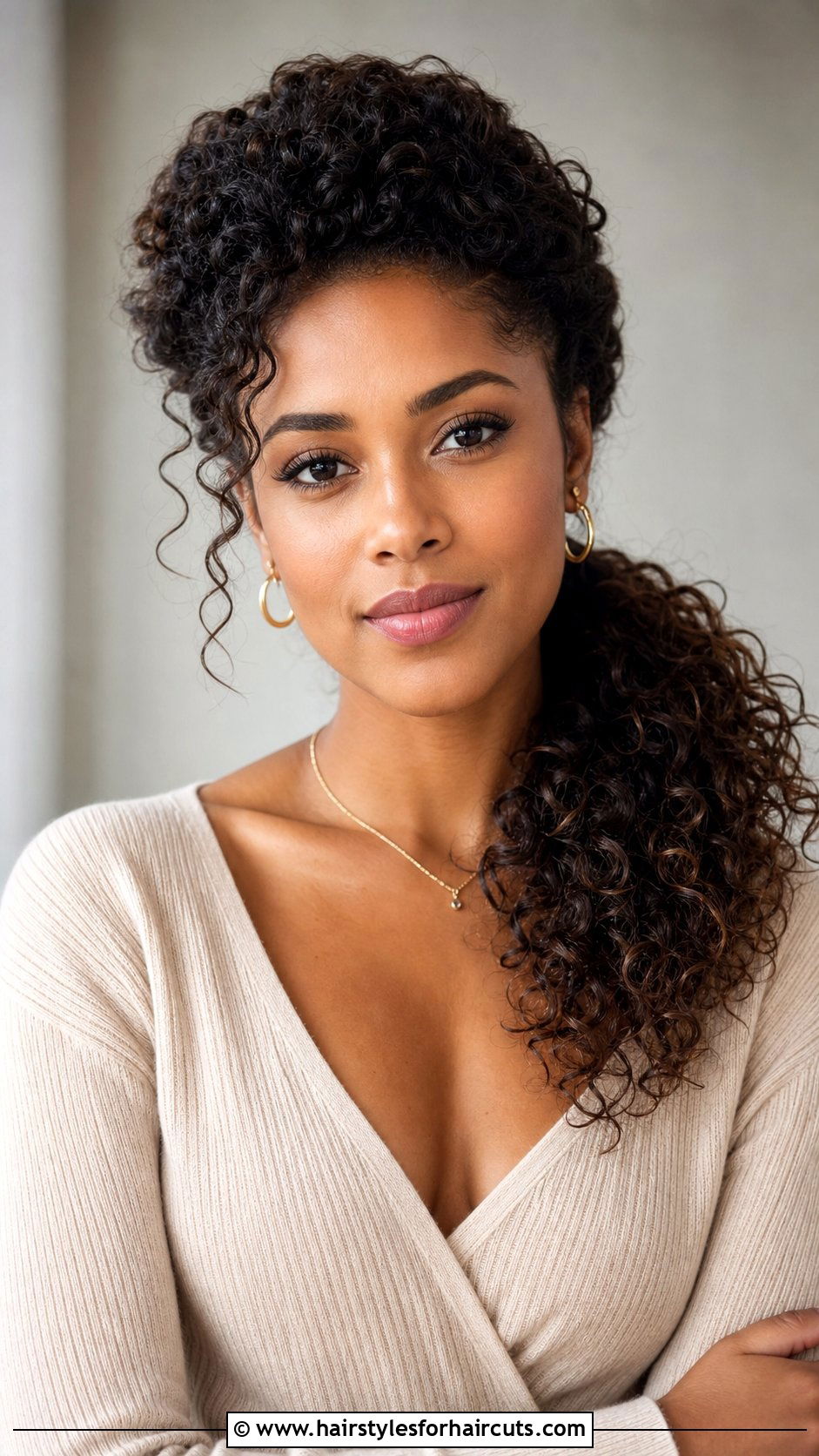 Side Swept Puff - 25 hairstyles for short natural hair 4c - 25 hairstyles for short natural hair 4c