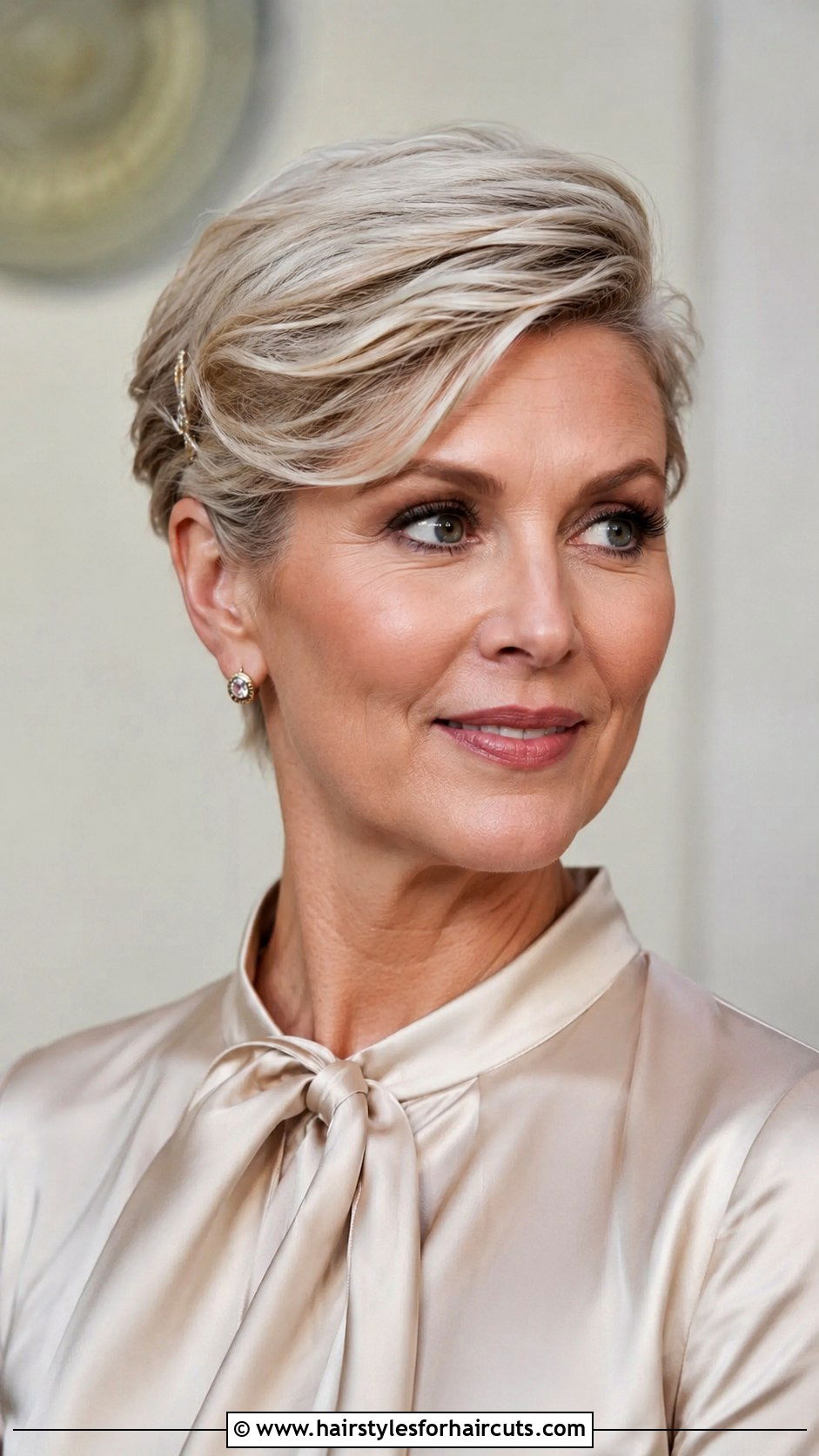 Side Swept Pulled Back Short Hair - 25 short hair pulled back hairstyles - 25 short hair pulled back hairstyles