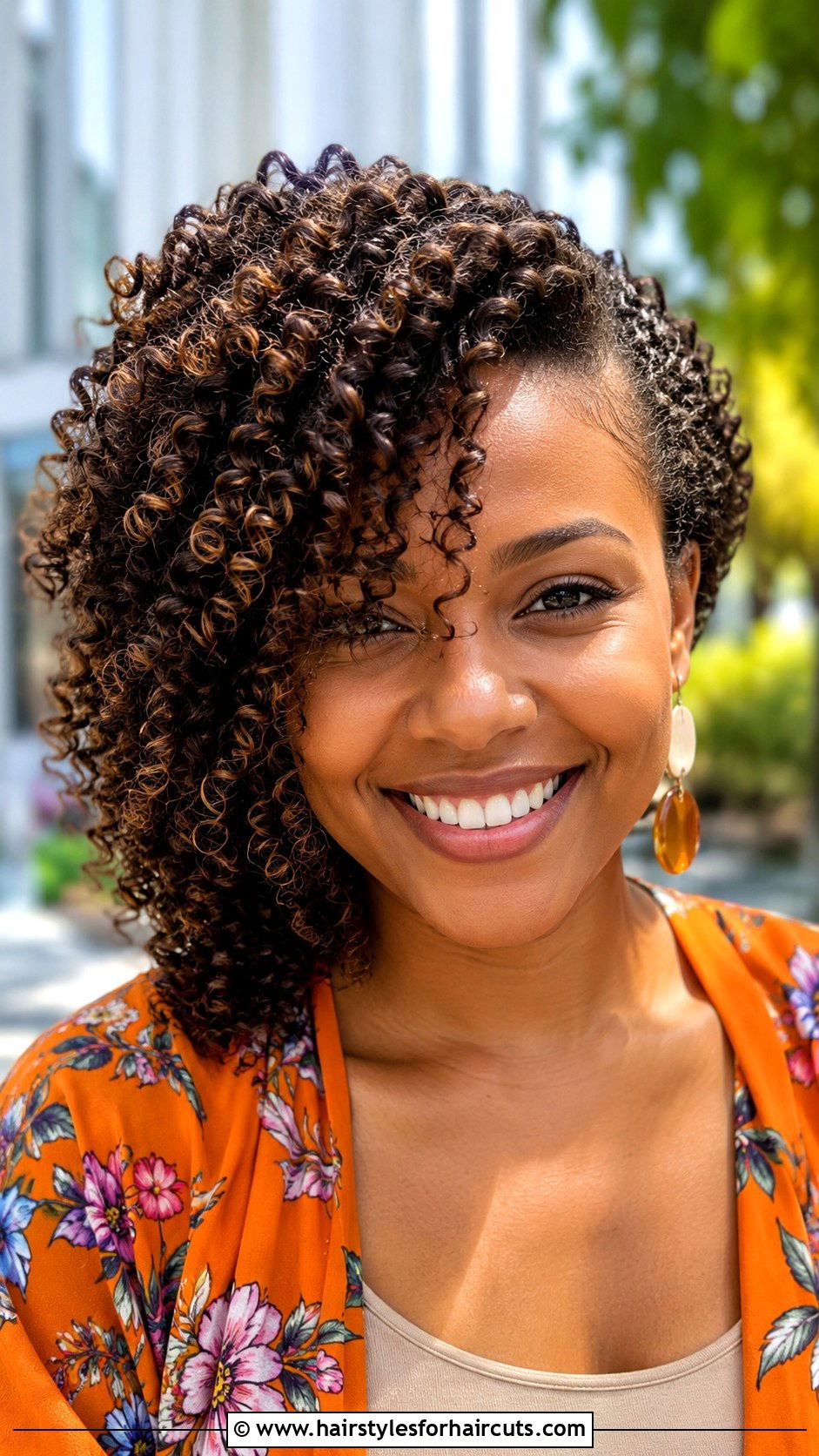 Side Swept Tight Curls - 25 side curl hairstyles - 25 side curl hairstyles