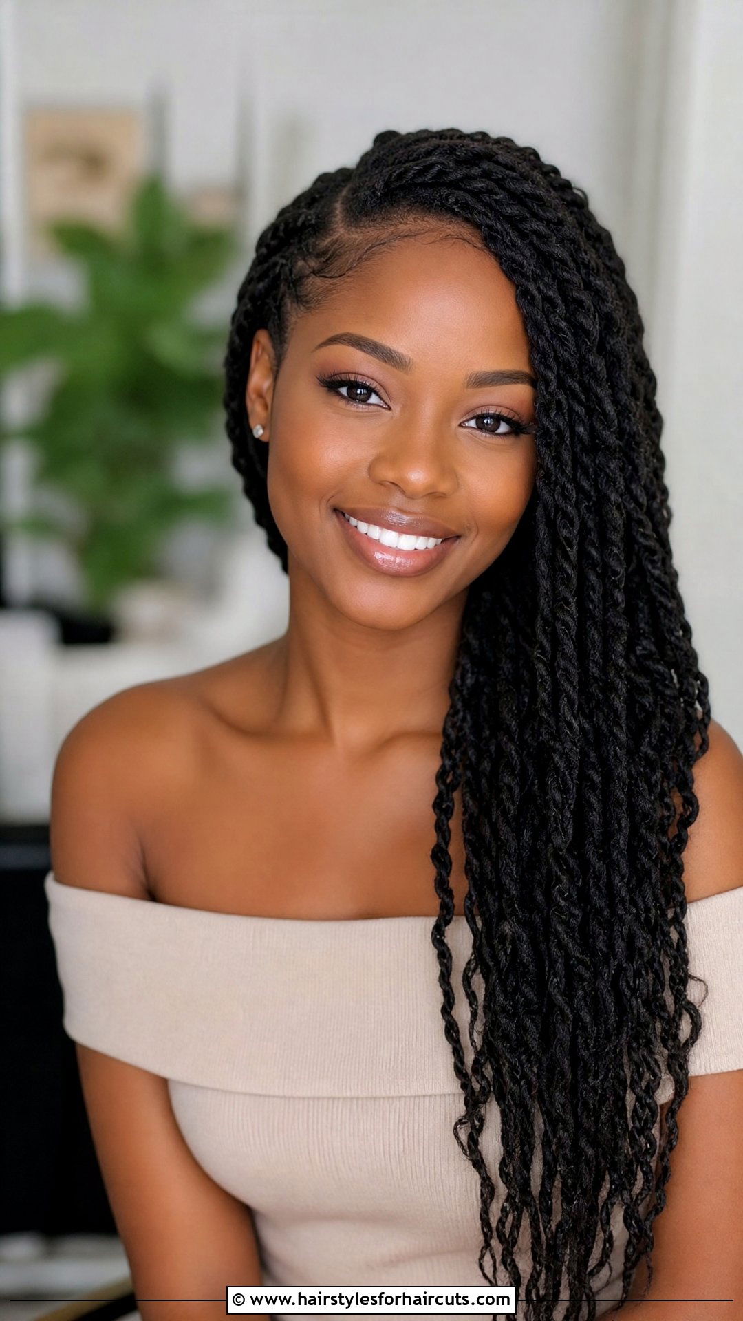Side Swept Twists - 25 natural hairstyles twists - 25 natural hairstyles twists