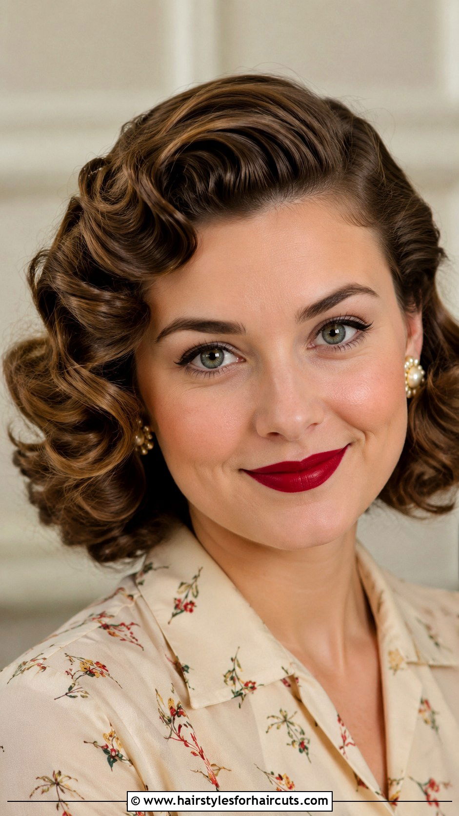 Side Swept Vintage Curls - 25 side curl hairstyles - 25 side curl hairstyles