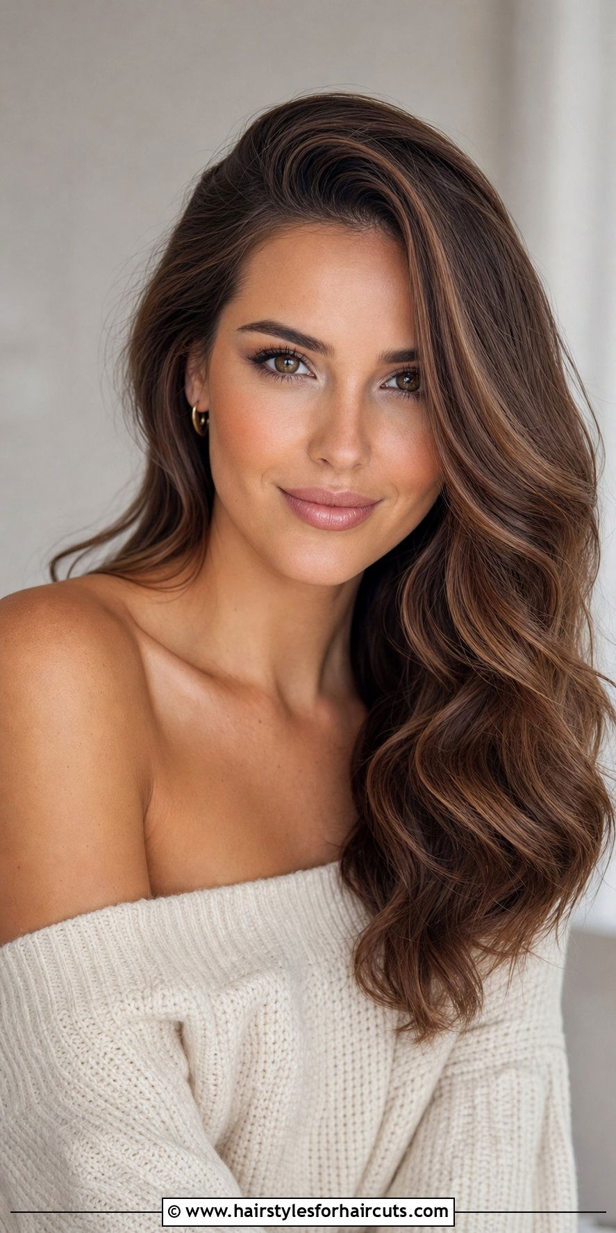 Side Swept Waves - 25 fall hairstyles for long hair - 25 fall hairstyles for long hair