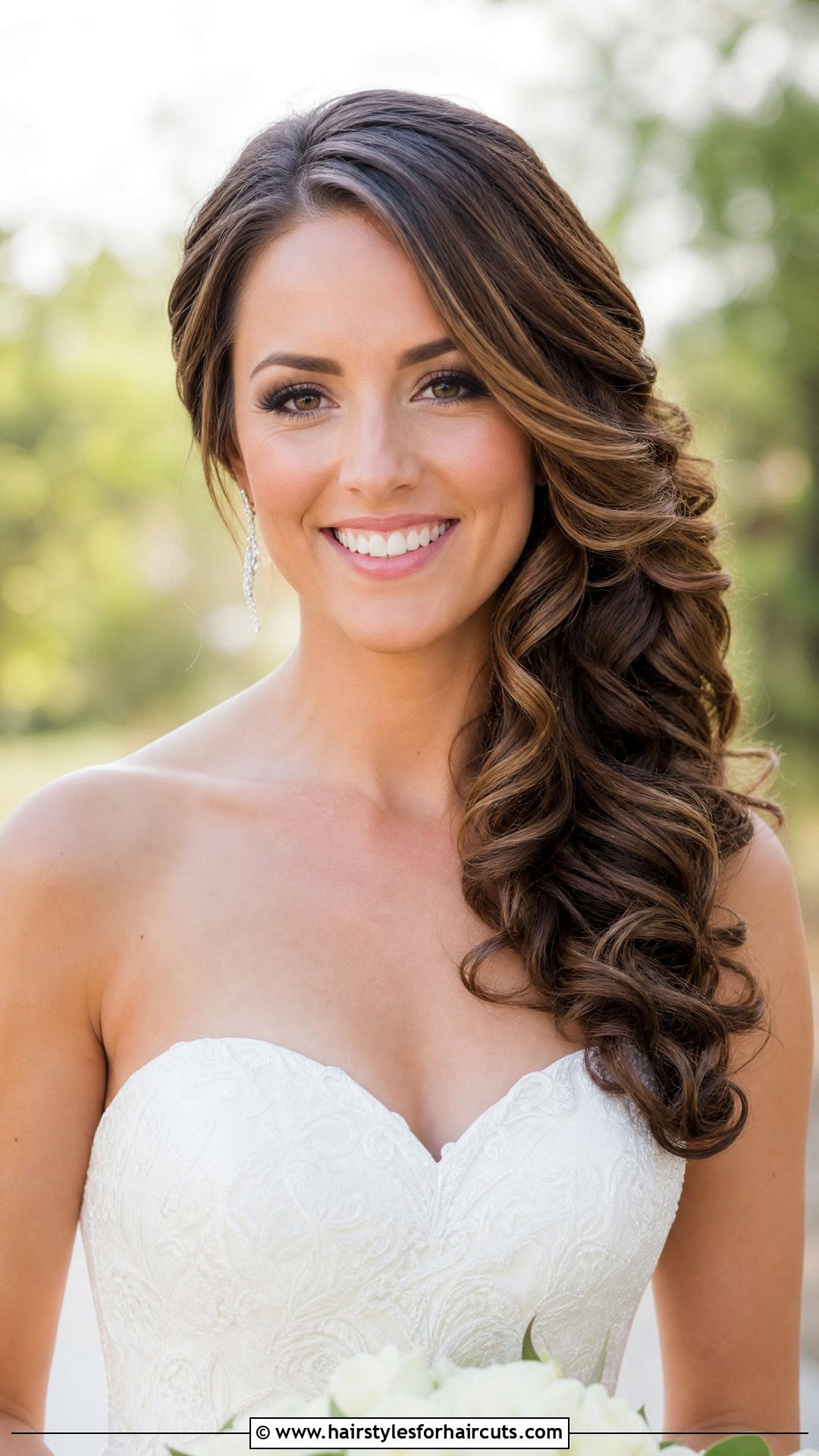 Side Swept Wedding Hairstyle Down - 25 wedding hairstyles down - 25 wedding hairstyles down