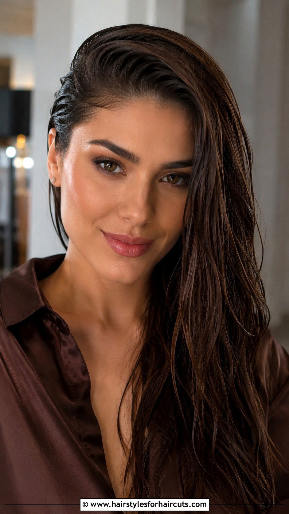 Side Swept Wet Look - 25 gel hairstyles - 25 gel hairstyles