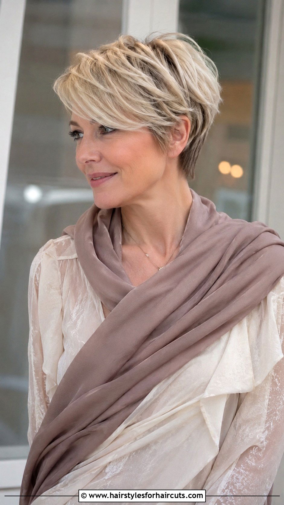 Side Swept Wrap For Short Layered Hair - 25 wrap hairstyles for short hair - 25 wrap hairstyles for short hair