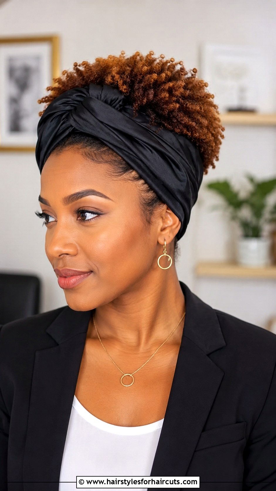 Silk Wrap For Tapered Natural Hair - 25 wrap hairstyles for short hair - 25 wrap hairstyles for short hair