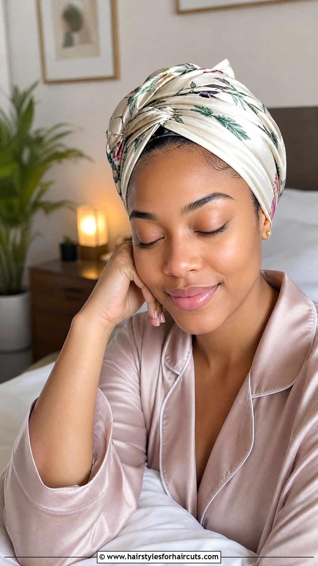 Silk Wrap Overnight Hairstyle To Prevent Frizzy Hair - 25 overnight hairstyles to prevent frizzy hair - 25 overnight hairstyles to prevent frizzy hair