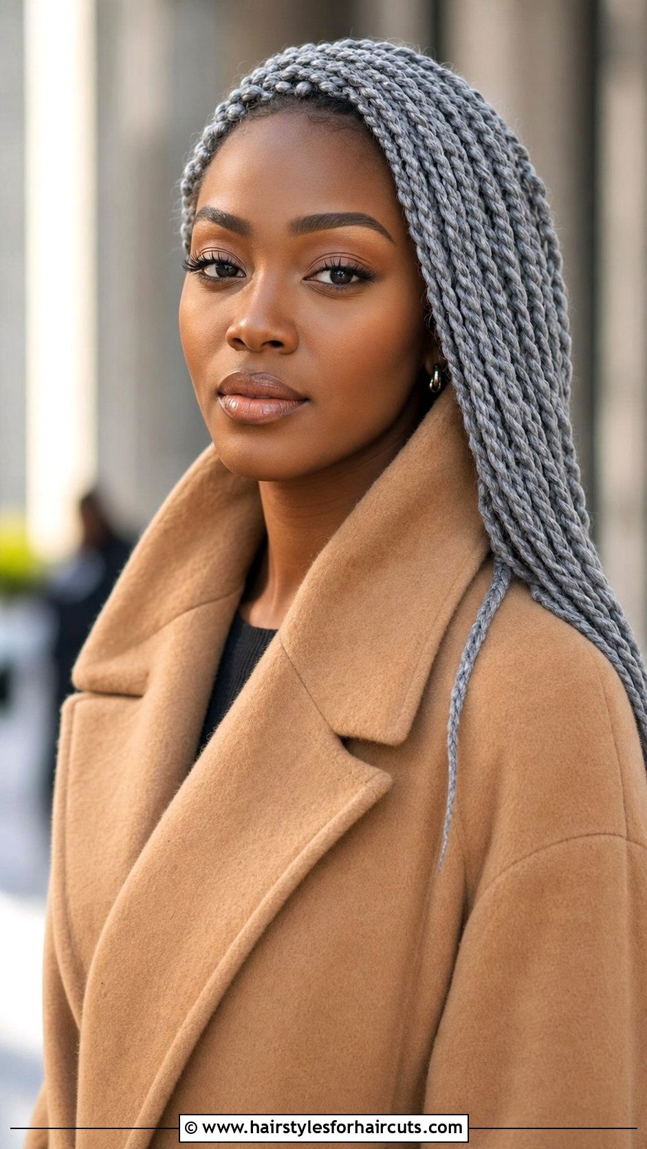 Silver Crochet Senegalese Twists - 25 grey crochet hairstyles - 25 grey crochet hairstyles