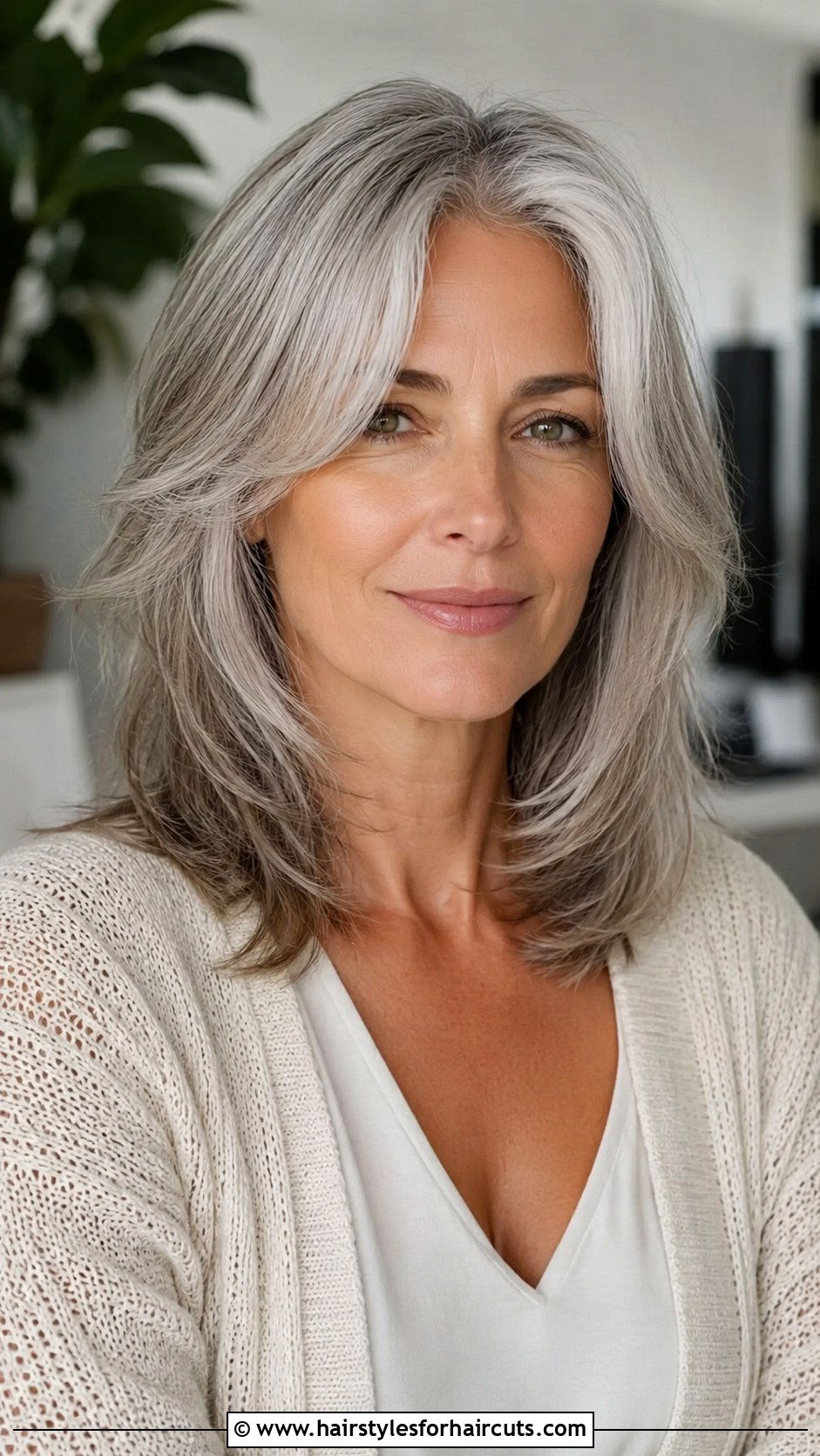 Silver Curtain Bangs Haircut - 25 silver hairstyles for women - 25 silver hairstyles for women