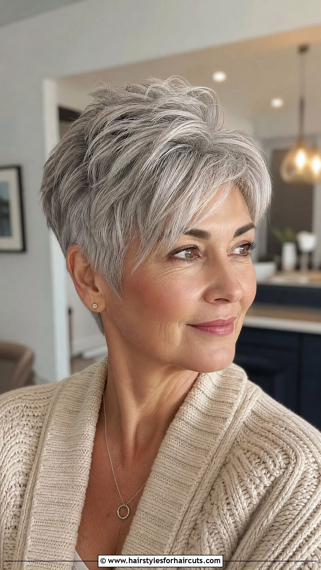 Silver Fox Pixie - 25 women gray hairstyles - 25 women gray hairstyles