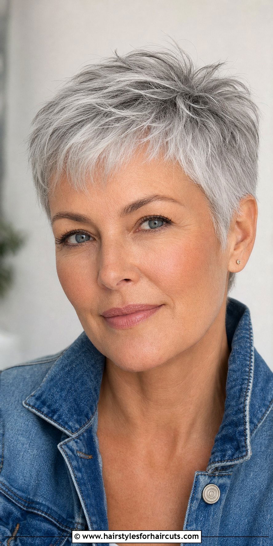 Silver Grey Pixie Cut - 25 womens hairstyles over 60 - 25 womens hairstyles over 60