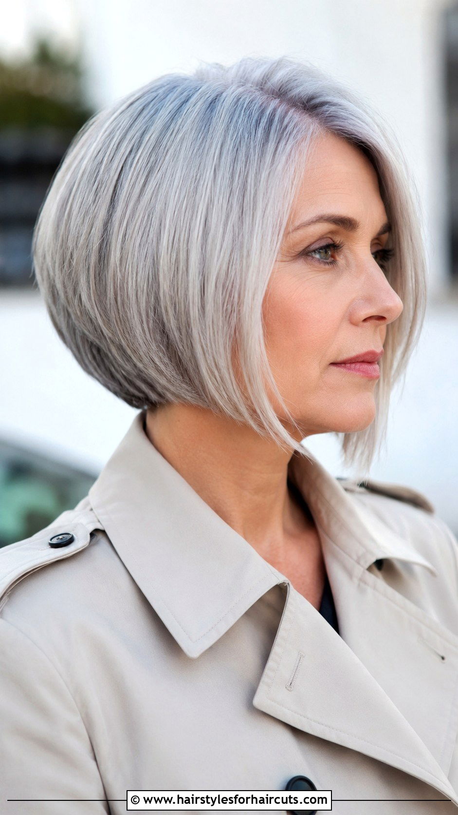 Silver Inverted Bob - 25 silver haircuts - 25 silver haircuts