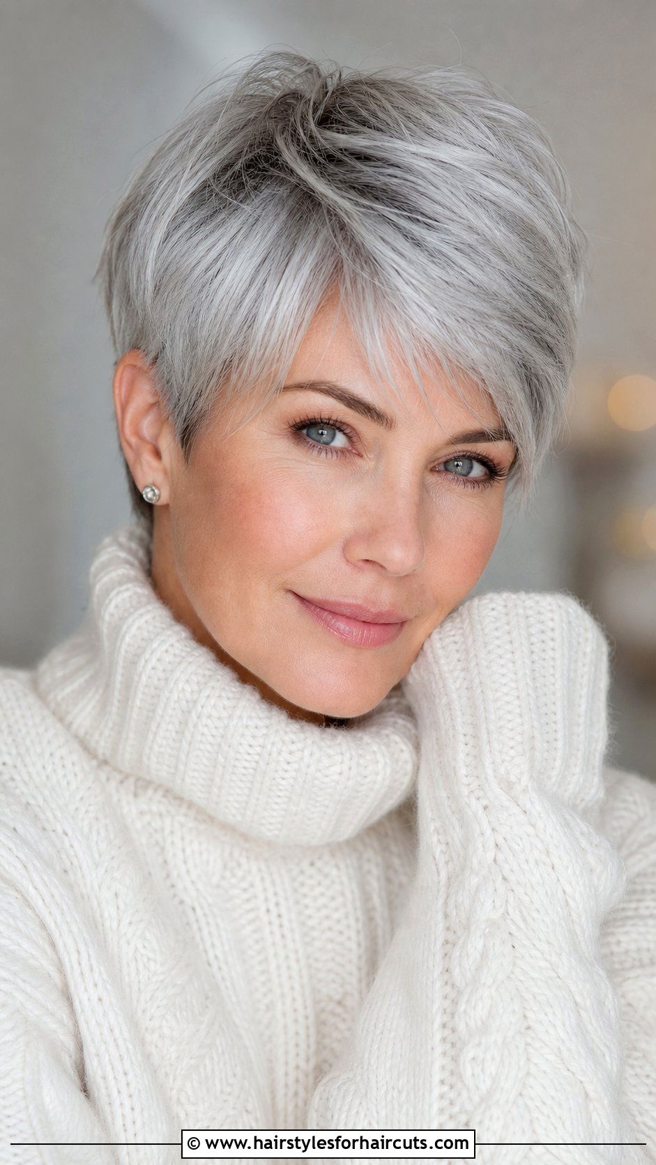 Silver Long Pixie - 25 long pixie haircuts - 25 long pixie haircuts
