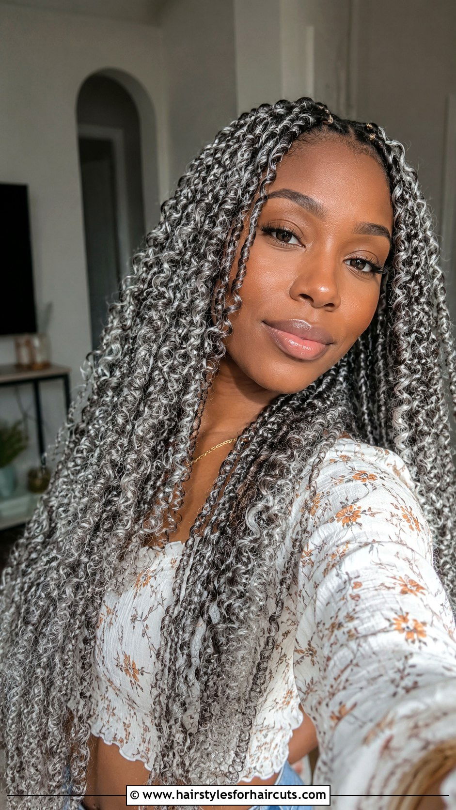 Silver Passion Twists - 25 gray hairstyles for black woman - 25 gray hairstyles for black woman