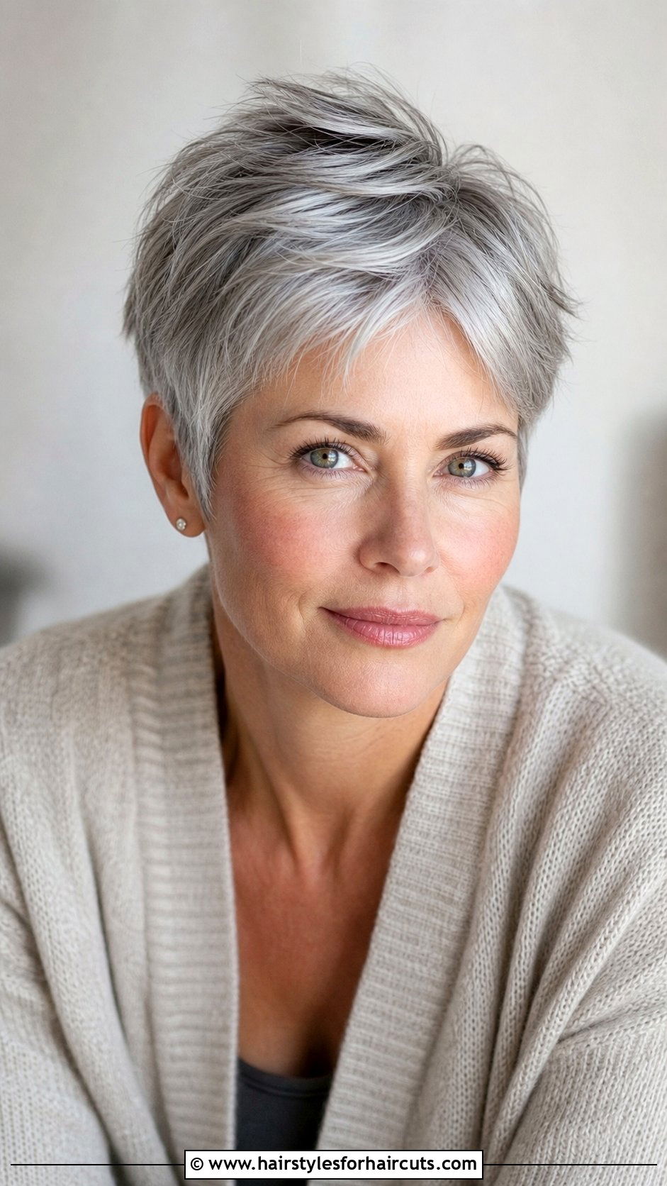 Silver Pixie Cut - 25 pixie haircuts for women - 25 pixie haircuts for women
