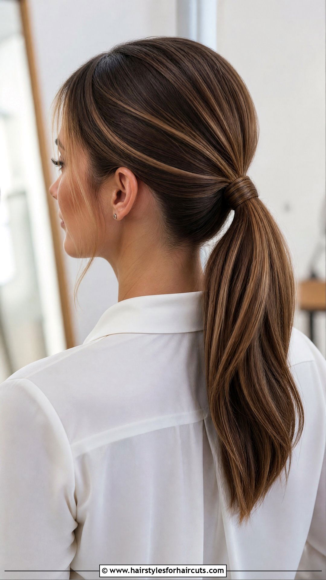 Simple Hair Wrap Ponytail - 25 beginner hairstyles for long hair - 25 beginner hairstyles for long hair