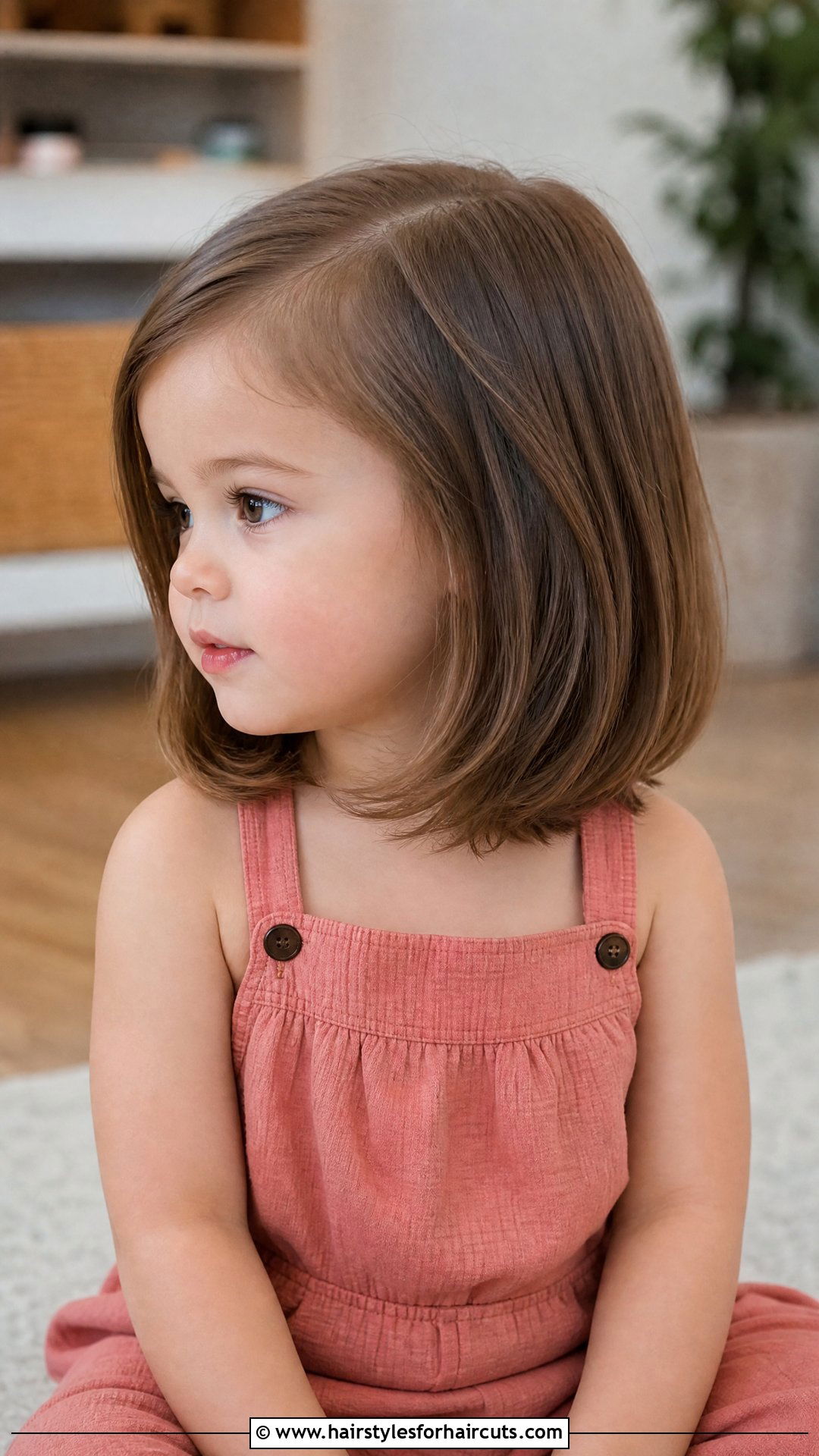 Simple Layered Lob - 25 fine hair toddler girl haircuts - 25 fine hair toddler girl haircuts