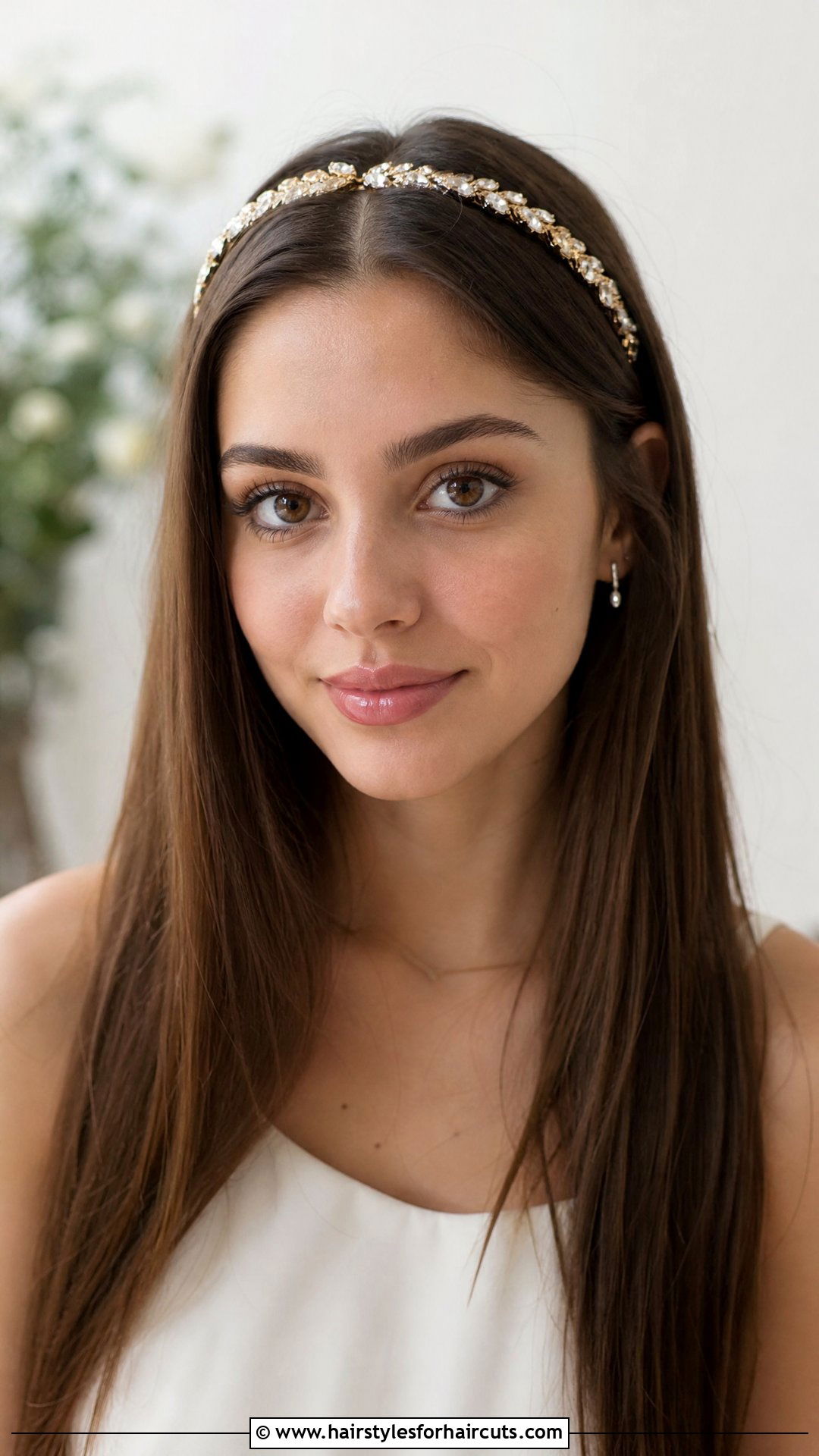 Simple Middle Part With Headband - 25 long hair wedding hairstyles with headband - 25 long hair wedding hairstyles with headband