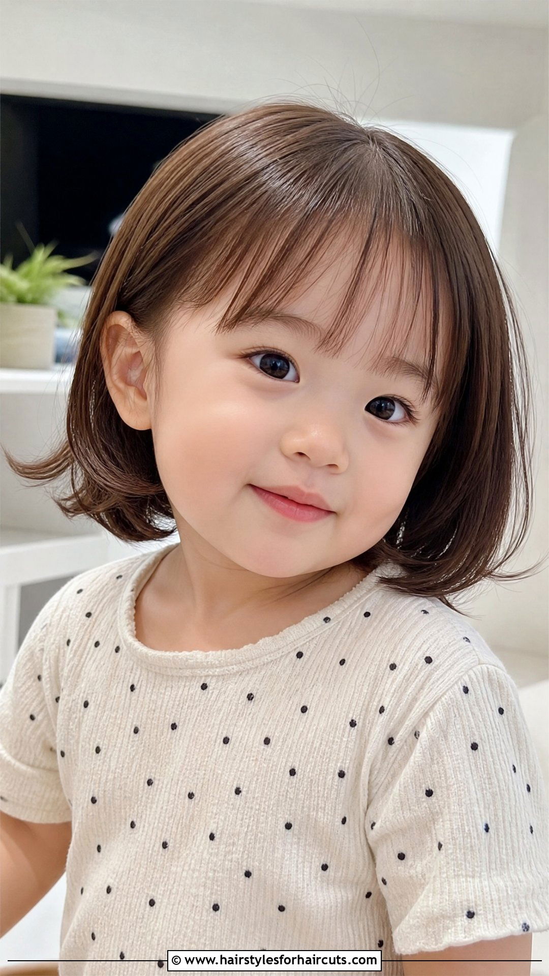 Simple Trim With Light Bangs - 25 thin hair baby girl first haircuts - 25 thin hair baby girl first haircuts