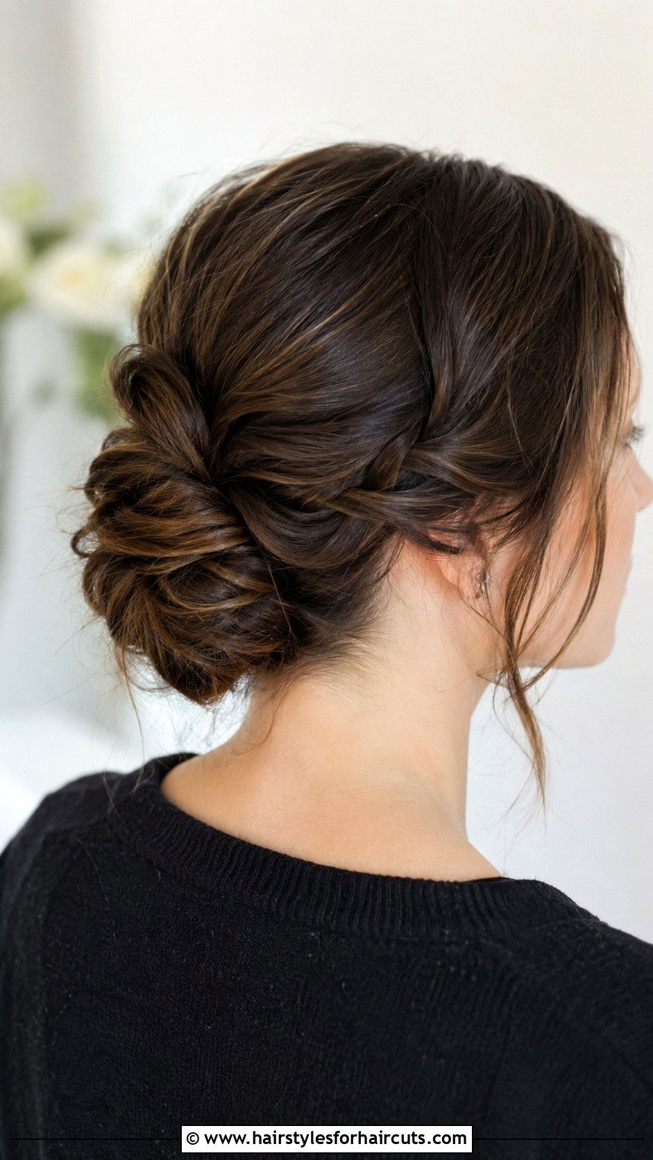 Simple Twist And Pin Updo - 25 easy funeral hairstyles for long hair - 25 easy funeral hairstyles for long hair