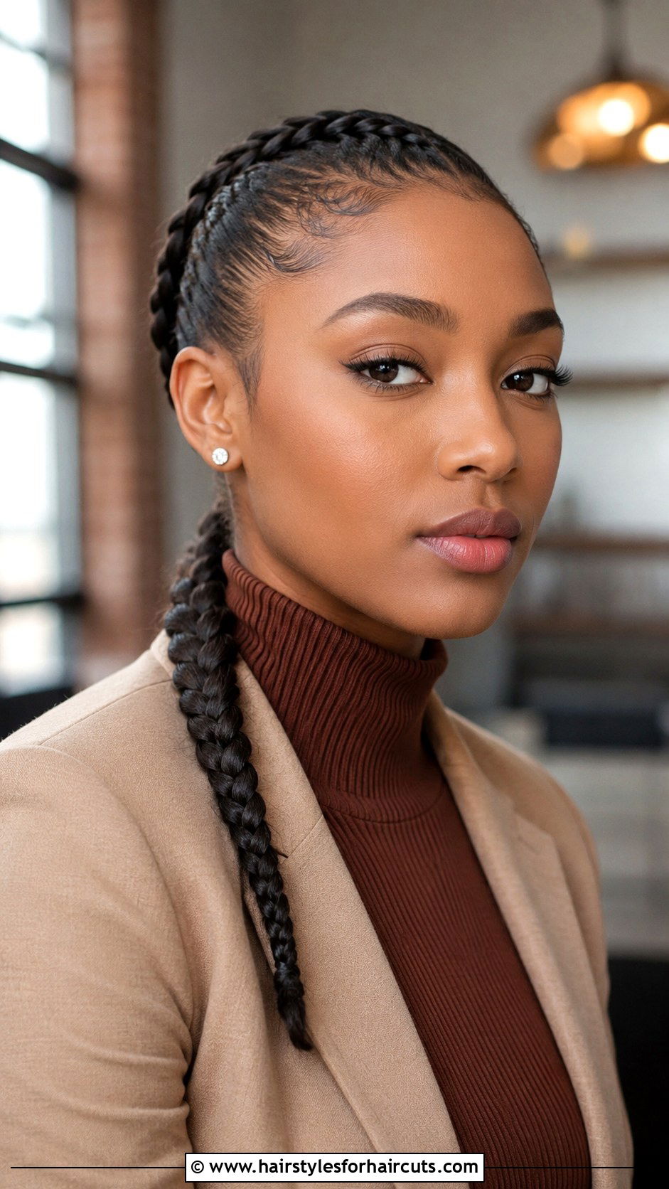 Single Feed In Braid - 25 one braid hairstyles for black hair - 25 one braid hairstyles for black hair