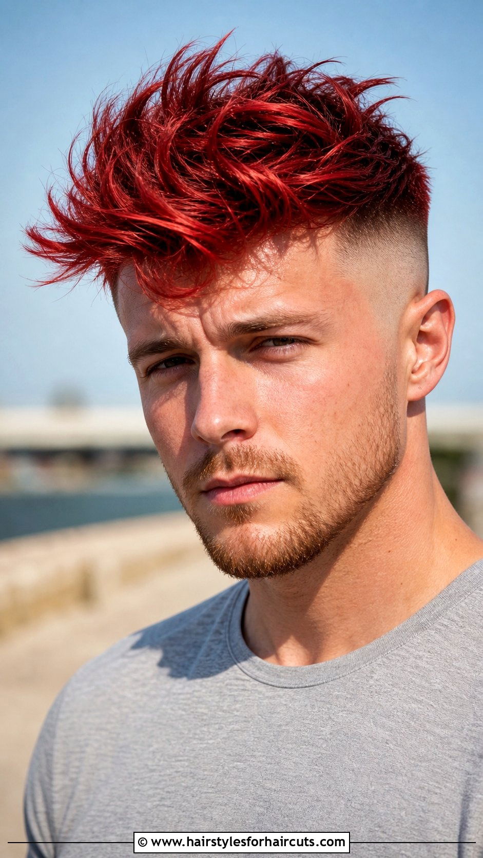 Skin Fade Messy Red Quiff - 25 fade haircuts red hair - 25 fade haircuts red hair
