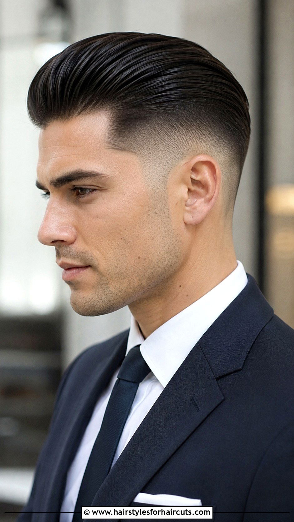 Skin Fade With Slick Back - 25 bellingham haircuts - 25 bellingham haircuts