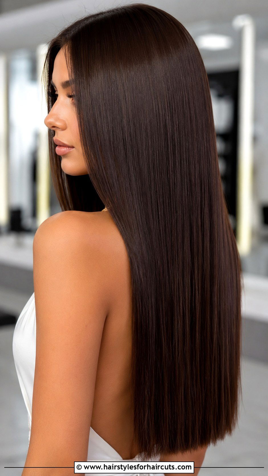 Sleek And Straight Long Hair - 25 best wedding hairstyles - 25 best wedding hairstyles