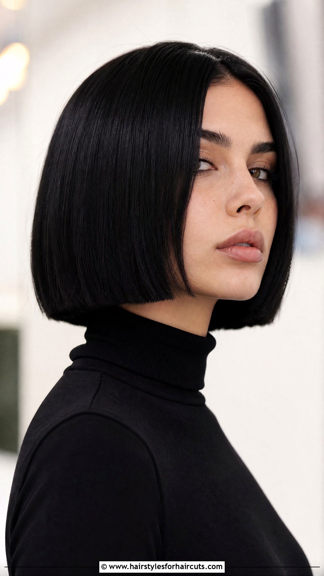 Sleek Dark Witch Bob - 25 witch hairstyles for short hair - 25 witch hairstyles for short hair