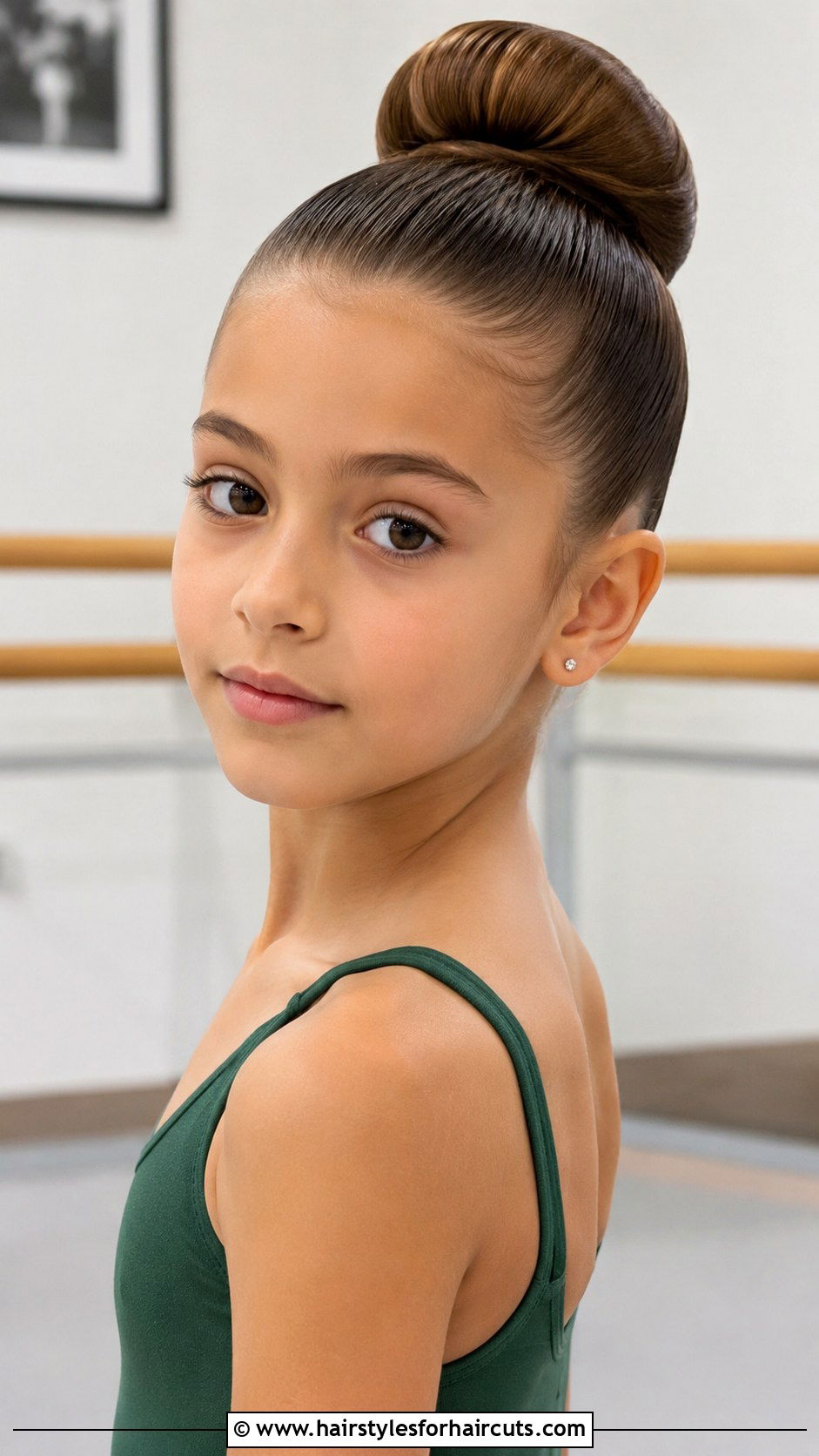 Sleek High Bun Gymnastics Hairstyle For Long Hair - 25 gymnastics hairstyles for long hair - 25 gymnastics hairstyles for long hair
