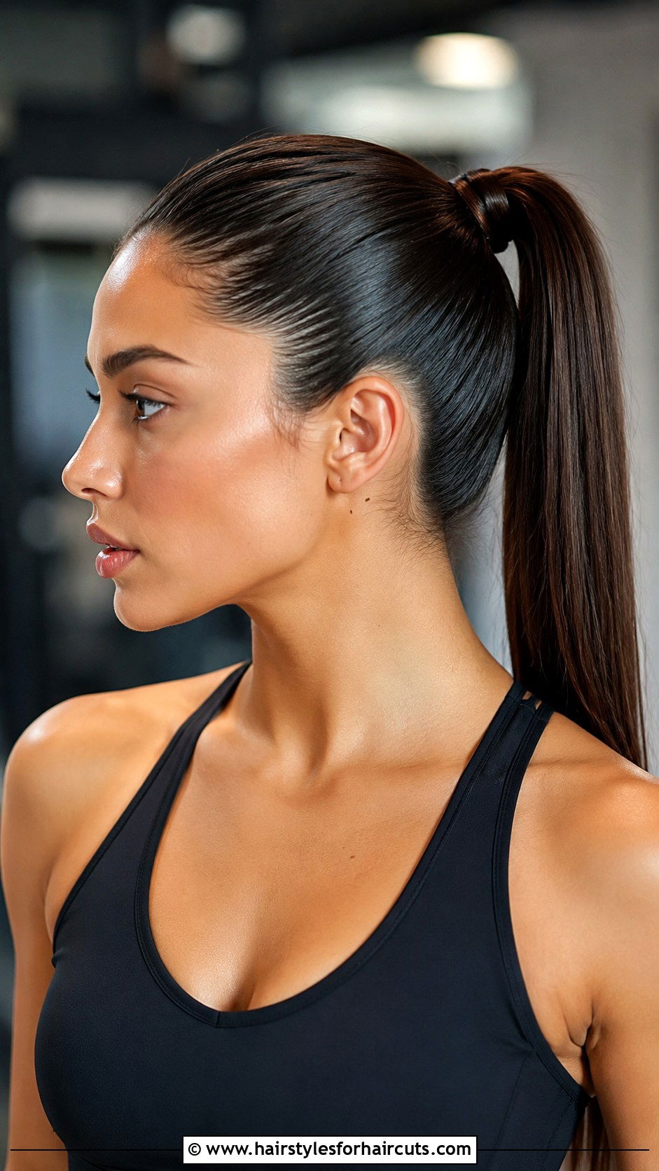 Sleek High Ponytail - 25 cute hairstyles for straight hair girls - 25 cute hairstyles for straight hair girls