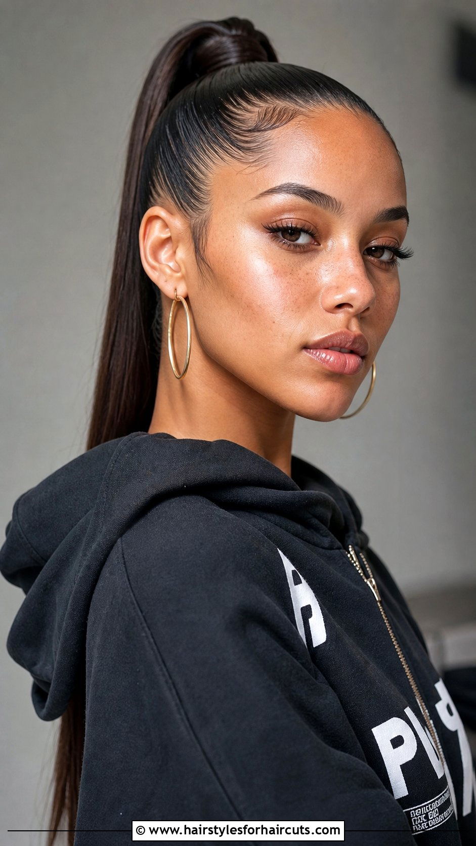 Sleek High Ponytail Updo - 25 hair up hairstyles - 25 hair up hairstyles