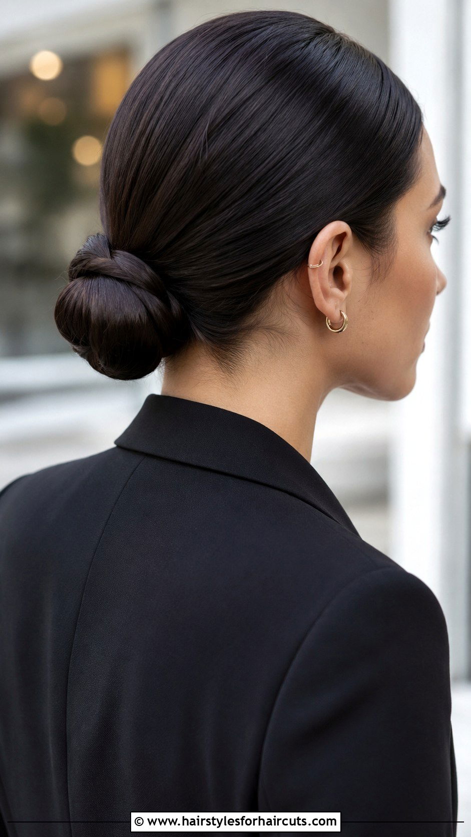 Sleek Low Bun For Work - 25 hairstyles places - 25 hairstyles places