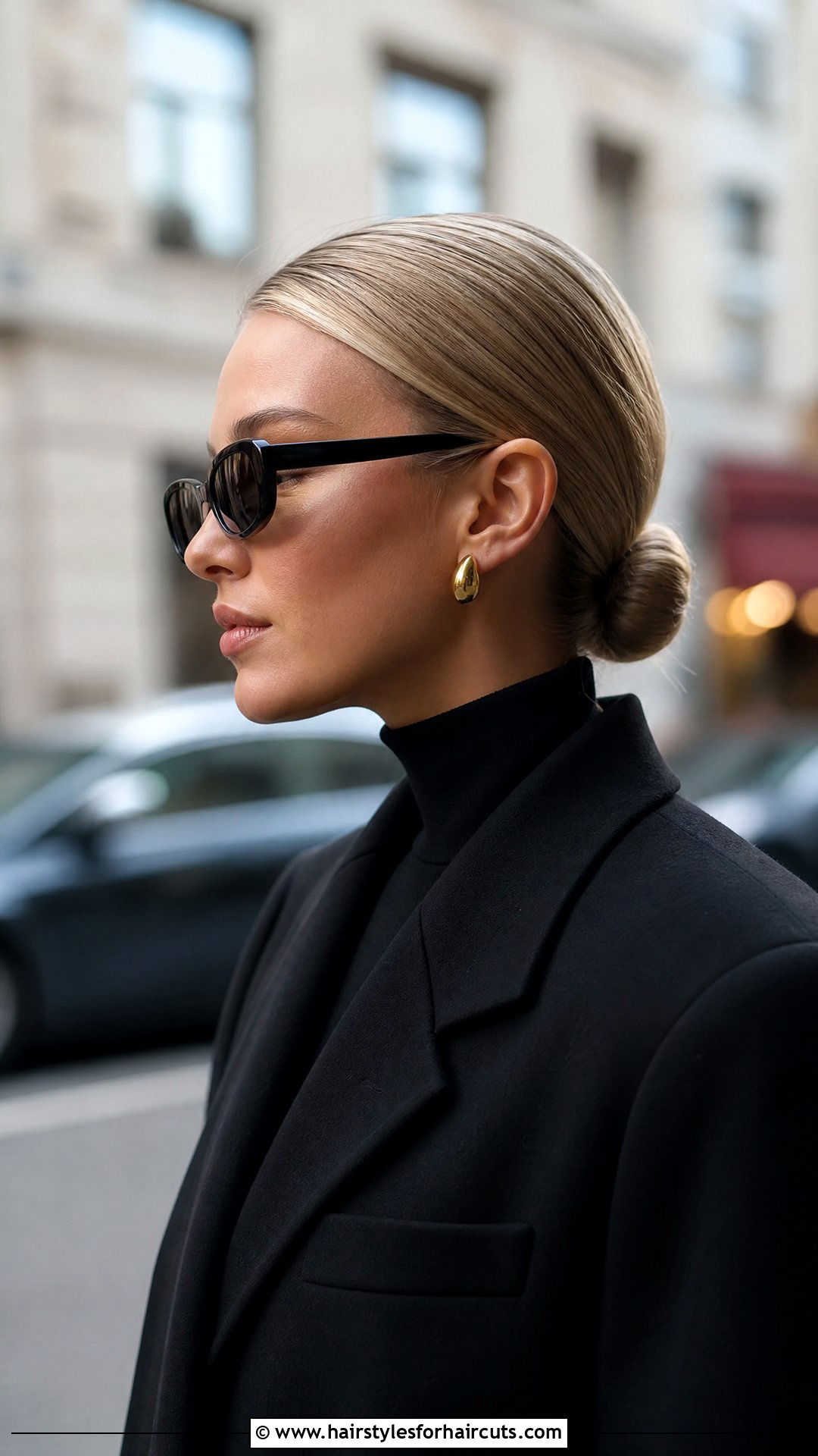Sleek Low Bun Hairstyle With Cream - 25 hairstyles cream - 25 hairstyles cream